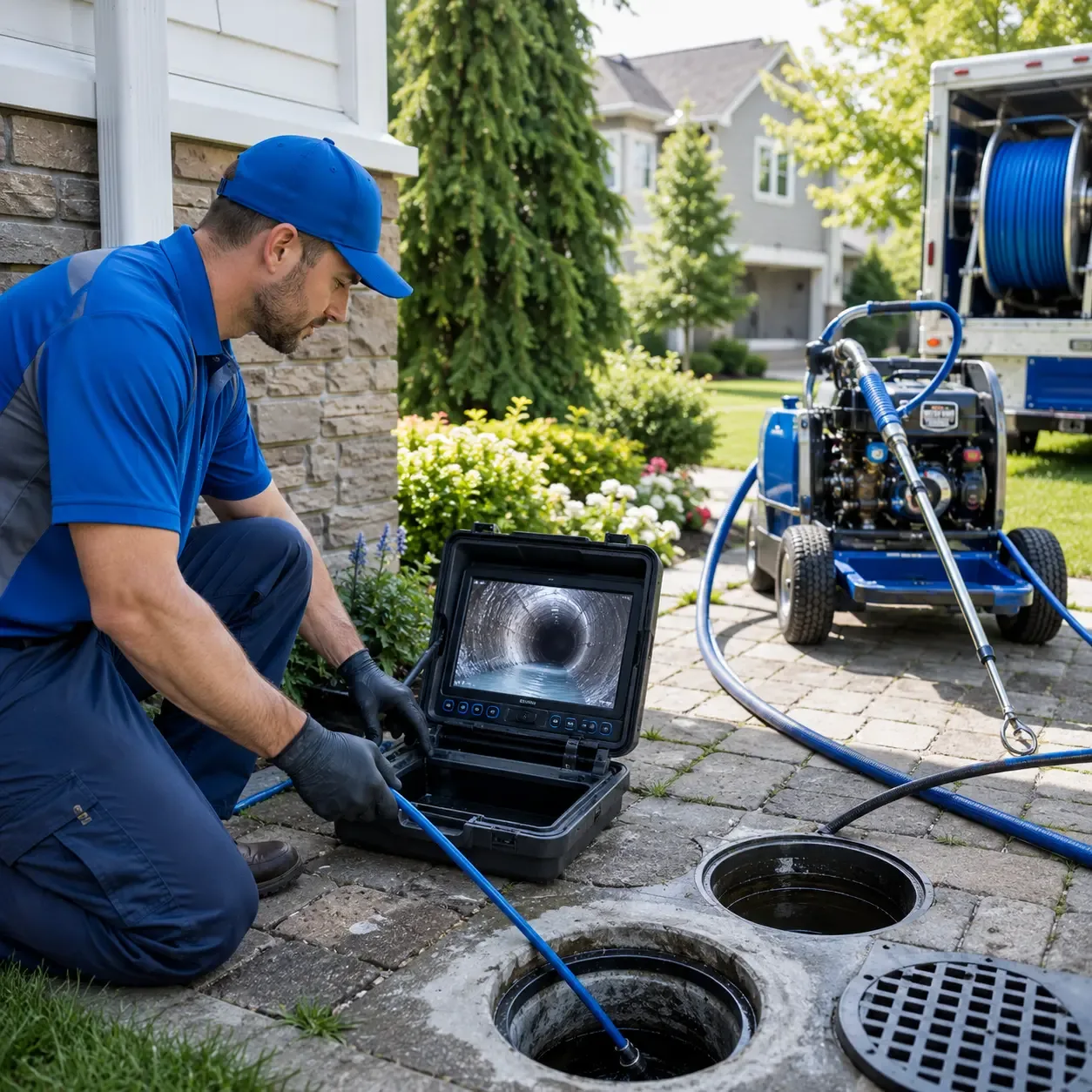 Outdoor drain cleaning professionals serving Harlingen, TX